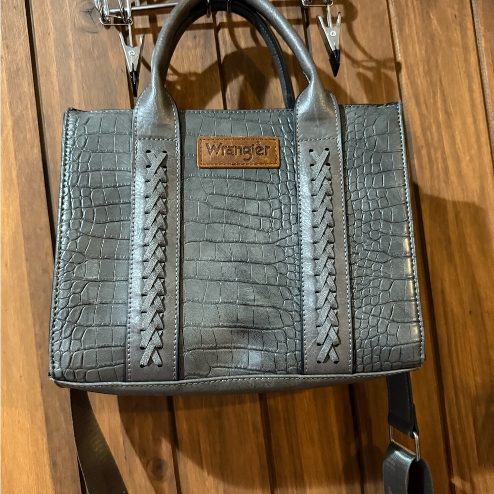 Wrangler Brown and Black Tote Bag